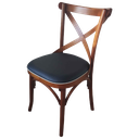 Ver imagem 3 de Cadeira Katrina Assento Estofado G em Corino Pinhão