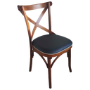 Ver imagem 2 de Cadeira Katrina Assento Estofado G em Corino Pinhão