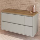 Ver imagem 2 de Armário de Banheiro Berlim 2 Portas 4 Gavetas Arenas - Art In Móveis