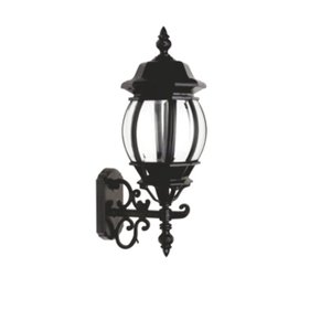 Arandela Colonial Externa Vintage Vidro e Alumínio Preto Lumavi Colonial Clássica