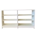 Ver imagem 1 de Balcão Expositor com Vidro e Mdf - 2 Módulos Vitrine Lojas e Comércios Branco - Suprema Móveis
