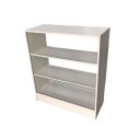 Ver imagem 2 de Balcão Expositor com Vidro e Mdf - 2 Módulos Vitrine Lojas e Comércios Branco - Suprema Móveis
