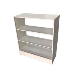 Balcão Expositor com Vidro e Mdf - 2 Módulos Vitrine Lojas e Comércios Branco - Suprema Móveis - 2