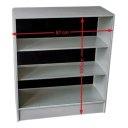 Ver imagem 3 de Balcão Expositor com Vidro e Mdf - 2 Módulos Vitrine Lojas e Comércios Branco - Suprema Móveis