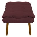 Ver imagem 6 de Kit 2 Puff Decorativo para Sala Quarto Penteadeira Sufler Linho Pés Palito