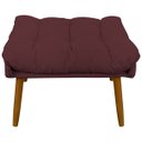 Ver mais imagens de Kit 2 Puff Decorativo para Sala Quarto Penteadeira Sufler Linho Pés Palito