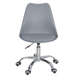 Cadeira com rodízios Tulipa Office Escritório Cinza claro - 3