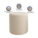 Ver imagem 3 de Kit 2 Puffs Beca Cilindro Boucle Live - 7 Decor Bege