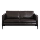 Ver imagem 1 de Sofá Decorativo Sala de Estar 2 Lugares 220cm Europa Couro Preto - Mozzelar
