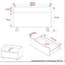 Ver imagem 5 de Kit Balcão e Gabinete de Banheiro 1 Porta 1 Gaveta e Rodízios Branco