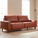 Ver imagem 1 de Sofá 3 Lugares 200cm Couro Legítimo Miami