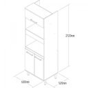 Ver imagem 5 de Cozinha Compacta 4 Peças com 1 Paneleiro, 1 Balcão e 2 Armários Aéreos Gaia 