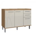 Ver imagem 7 de Cozinha Compacta 4 Peças com 1 Paneleiro, 1 Balcão e 2 Armários Aéreos Gaia 