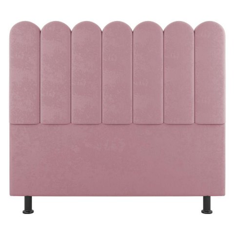 Cabeceira Cama Box Solteiro Lana 100cm Suede Rosê - Abmaza