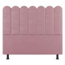 Ver imagem 1 de Cabeceira Cama Box Solteiro Lana 100cm Suede Rosê - Abmaza