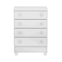 Ver imagem 2 de Cômoda Roupas Quarto Infantil Bebê 4 Gavetas Doce Sonho Cod.777