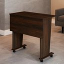 Ver imagem 2 de Mesa Escrivaninha Dobrável Alpes com Rodízio Rústico - Panorama Móveis