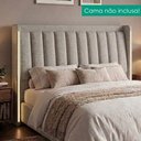 Ver imagem 2 de Cabeceira Queen 160 cm Lumina LED com Frame Linho Sl 77 Peer