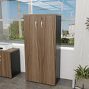 Ver imagem 2 de Armário para Escritório Alto Fechado 1.60x80x42 F.15mm - Nogal