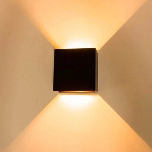 Arandela Led Astral Facho Regulável 4w Branco Quente 3000k Preto Ip66 Bivolt - 4