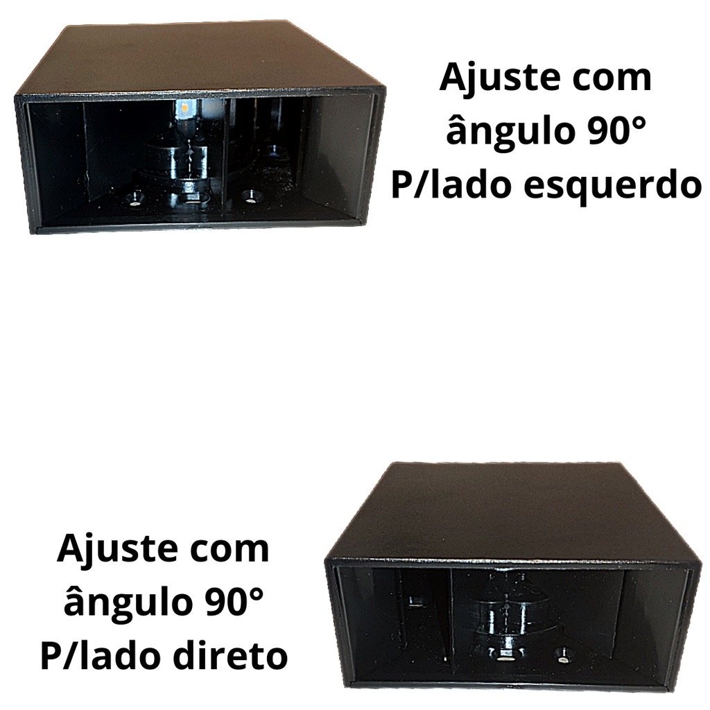 Arandela Led Astral Facho Regulável 4w Branco Quente 3000k Preto Ip66 Bivolt - 3