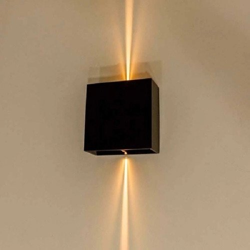 Arandela Led Astral Facho Regulável 4w Branco Quente 3000k Preto Ip66 Bivolt - 7