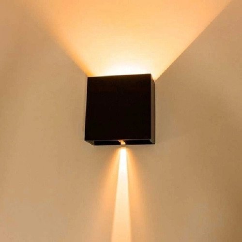 Arandela Led Astral Facho Regulável 4w Branco Quente 3000k Preto Ip66 Bivolt - 6