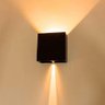 Arandela Led Astral Facho Regulável 4w Branco Quente 3000k Preto Ip66 Bivolt - 6