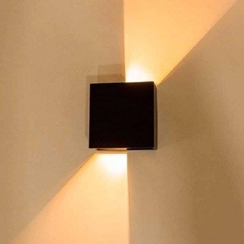 Arandela Led Astral Facho Regulável 4w Branco Quente 3000k Preto Ip66 Bivolt - 5