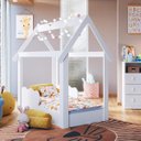 Ver imagem 1 de Mini Cama Infantil Montessoriana com Proteção Lateral Branco