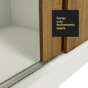 Ver mais imagens de Guarda-roupa Casal Madesa Reno 3 Portas de Correr de Espelho