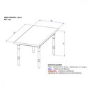 Ver imagem 2 de Mesa de Jantar Madeira e Mdp 160x80cm Castanho Piratini