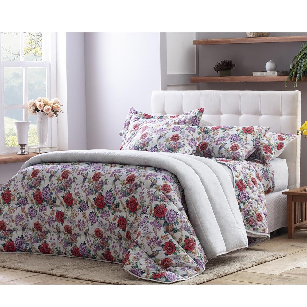 Jogo de Cama Solteiro 3 Peças 250x140cm Barbara 140F Realce Premium Sultan