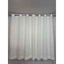 Ver imagem 3 de Cortina no Tecido Voil Branco com Forro Cetim Branco - 2,50l X 2,50a