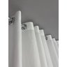 Cortina no Tecido Voil Branco com Forro Cetim Branco - 2,50l X 2,50a - 1