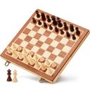 Ver imagem 2 de Jogo de Xadrez Oficial Cx Dobravel Peca Mad 8.5:madeira/unissex/único