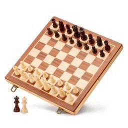Jogo de Xadrez Oficial Cx Dobravel Peca Mad 8.5:madeira/unissex/único - 2