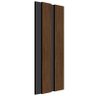 Painel Ripado em Barra 260x12,2cm (0,32m²) Freijó Black EspaçoWall - 2