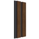 Ver imagem 2 de Painel Ripado em Barra 260x12,2cm (0,32m²) Freijó Black EspaçoWall