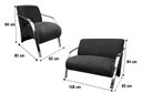 Ver imagem 2 de Conjunto Poltronas Braço Aluminio Classic Super Confortável Cor:vermelho