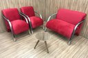 Ver imagem 1 de Conjunto Poltronas Braço Aluminio Classic Super Confortável Cor:vermelho