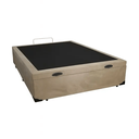 Ver imagem 2 de Base Box Baú Casal 138x188 Suede com Pistão a Gás:bege