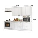Ver imagem 5 de Cozinha Completa Americana 5 Peças com Balcão Forno de Embutir Branco - Móveis Henn