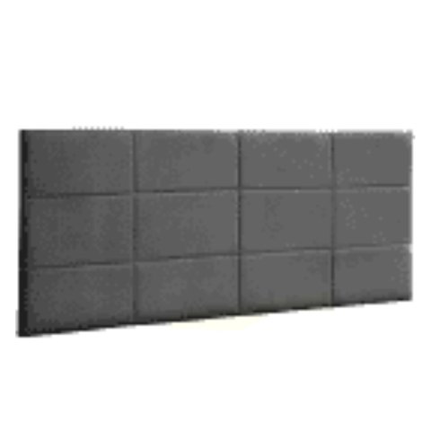 Painel Cabeceira Luna 1.28 Mt-Suede Cinza/GatMagazine