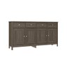 Aparador Buffet Ditália 4 Portas 4 Gavetas R-626 Slate Grey - 1