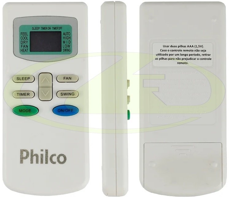 Controle Remoto Original Ar Philco Linha Fm4 Qfm4 Ph9000fm4 096652064 Ph9000qfm4 096652065 Ph18000fm - 4