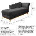 Ver imagem 4 de Kit Diva Recamier Vanessa 160cm Lado Esquerdo e 02 Poltronas Laura Linho - Doce Sonho Móveis RECAMIE