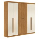 Ver imagem 1 de Guarda Roupa Casal Buriti 6 Portas Cinamomo Areia - Santos Andirá