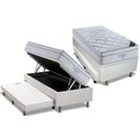 Ver imagem 1 de Cama Box Baú C/auxiliar Solteiro: Colchão Molas Ortobom Superpocket Freedom Visco + Base Crc