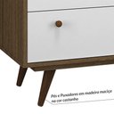 Ver imagem 6 de Comoda Retro 35 Plus Rustik Carvalho/Branco - Olivar Móveis